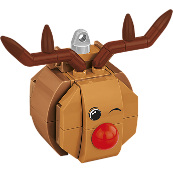 Christmas tree decorations - Red-nosed reindeer