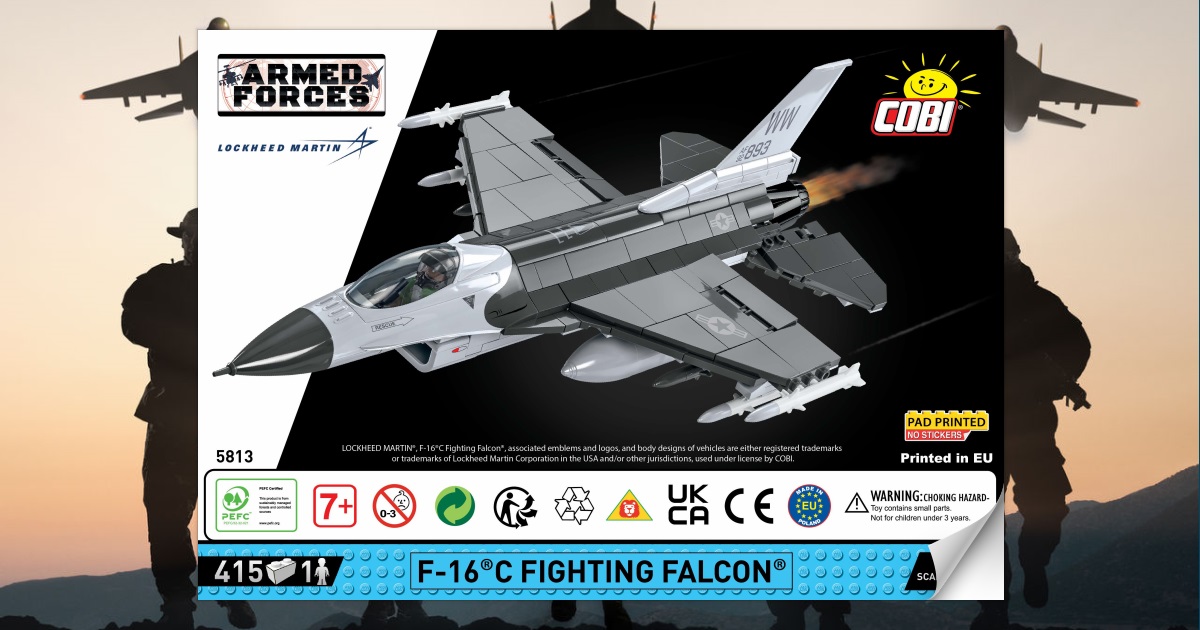 Armed Forces #5813 F-16C ファイティング・ファルコン (アメリカ軍) 1/48スケール ミリタリーブロックーCOBI F-16C Fighting Falcon Cobi 5813