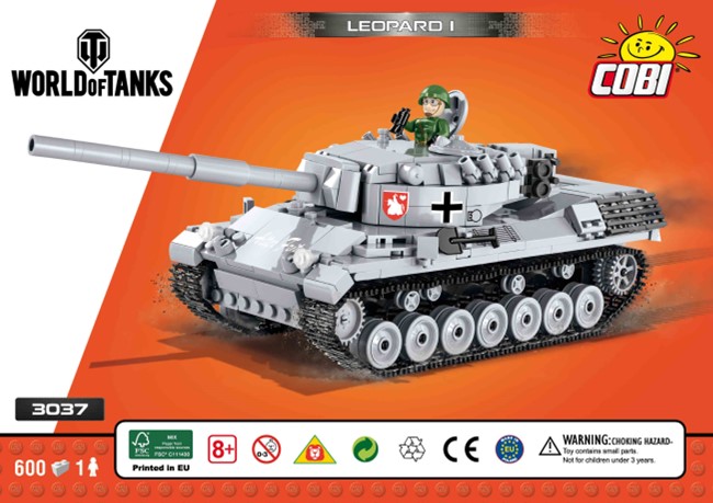 Leopard 1 World Of Tanks Cobi 3037 Istruction Manual