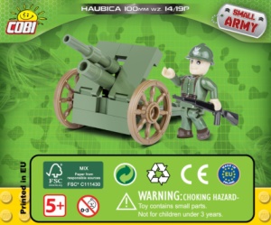 Neu Small Army WWII Howitzer 100mm Wz 1914/19P Cobi 2153 