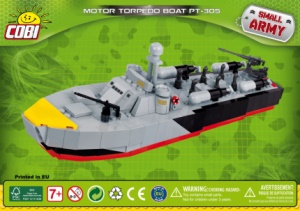 COBI 1/72 Scale Small Army 'Patrol Torpedo Boat PT-305' 480 Pieces Item #2376 