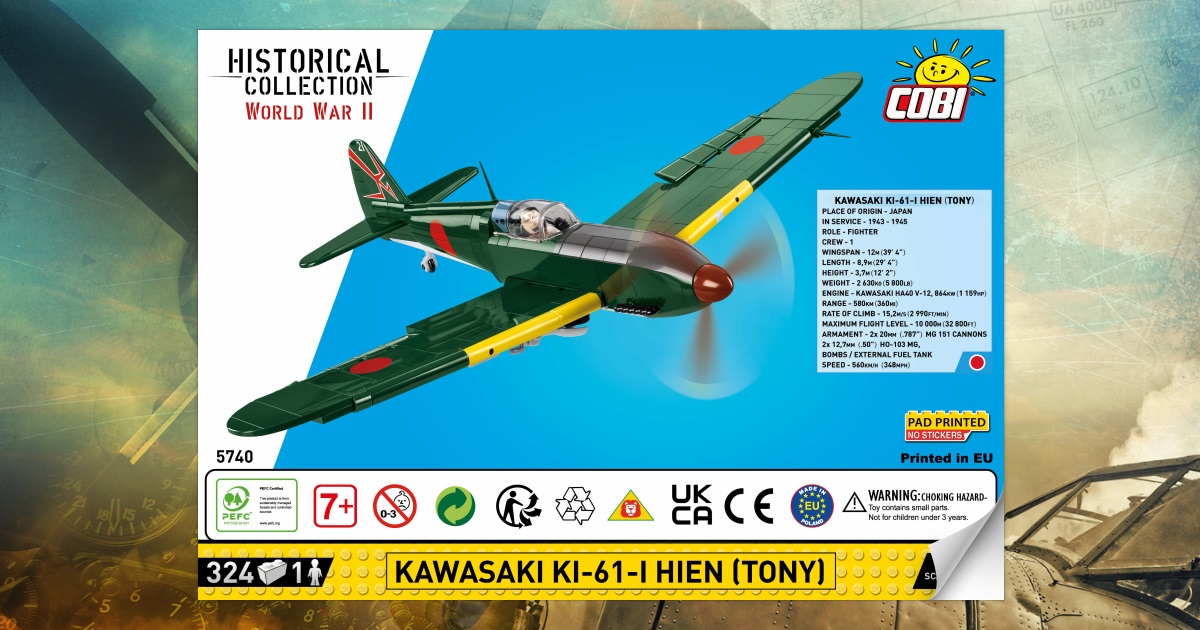 KOBIページ Kawasaki Ki-61-I Hien (Tony) [5740] - instruction manual