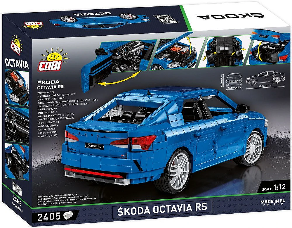 Škoda Octavia RS (COBI-24343)  Cars in 1:12 scale  Cobi.eu