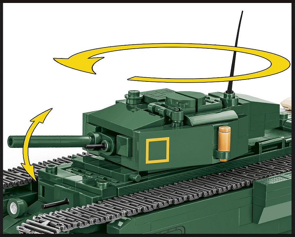 Set Costruzioni COBI Churchill Mk.III - 654 Pezzi In Scala 1:35 Con Figura Di Tankista - Licenza Company Of Heroes 3