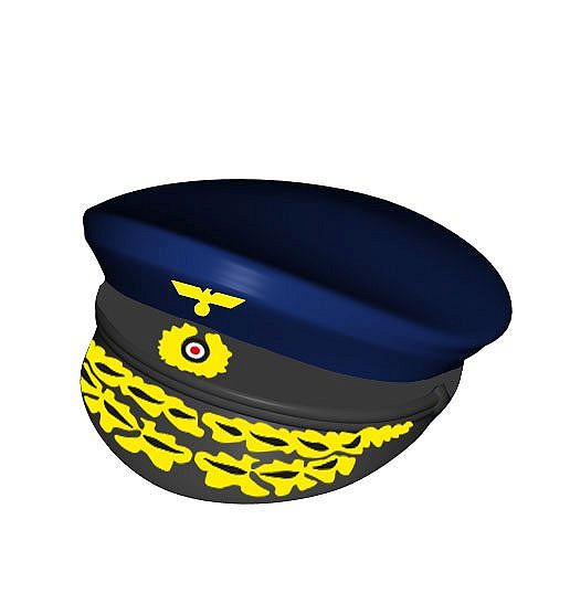 Czapka oficerska z daszkiem, nadruk - fot. 9