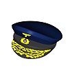 Czapka oficerska z daszkiem, nadruk - fot. 9