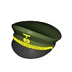 Czapka oficerska z daszkiem, nadruk - fot. 7