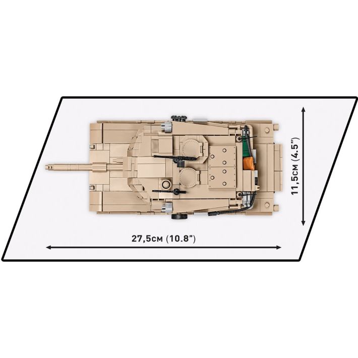 COBI Abrams M1A2 – Carro Armato In Mattoncini 1:35 – 975 Pezzi Con Cingoli Funzionanti E Figura Di Tankista