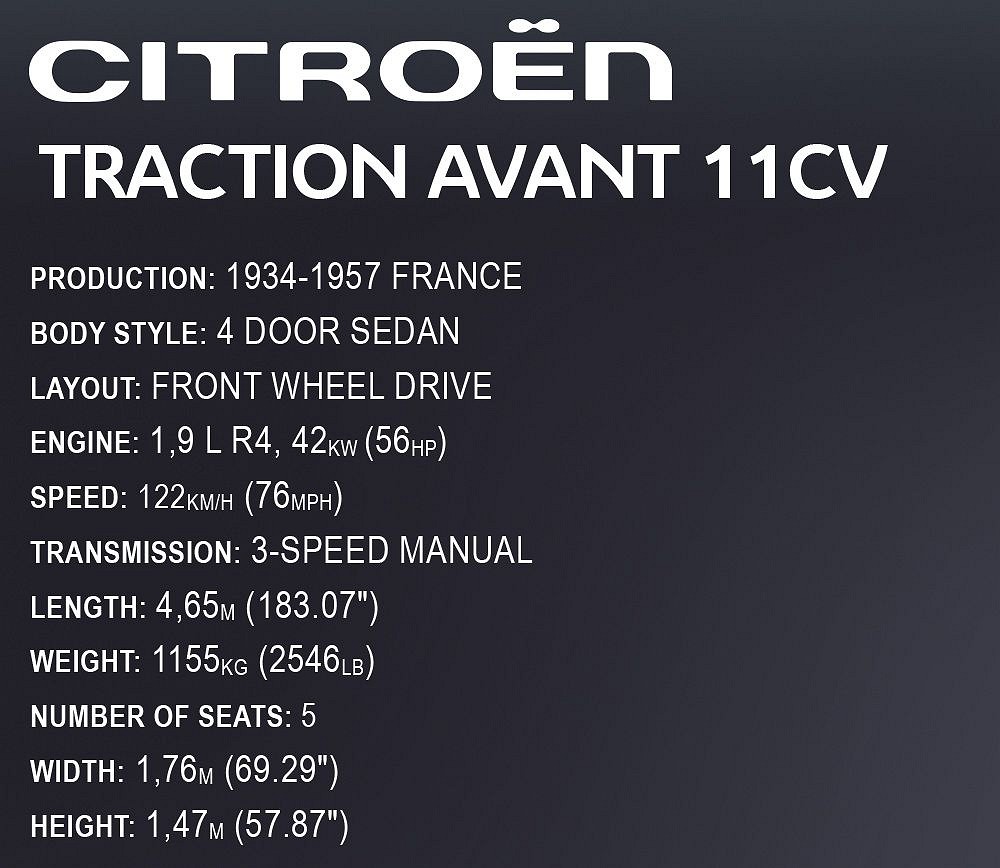 Citroen Traction Avant 11CV 1938 - Executive Edition - fot. 11