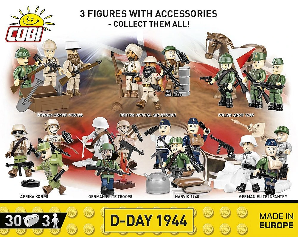 COBI June 6, 1944 D-Day Allies - 35 pieces (World War II