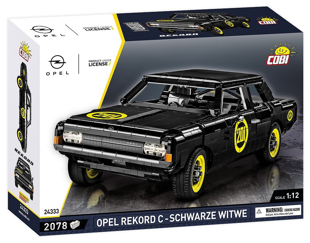 COBI 24333-Youngtimer Collection 1:12 Opel record C VEDOVA NERA-NUOVO 
