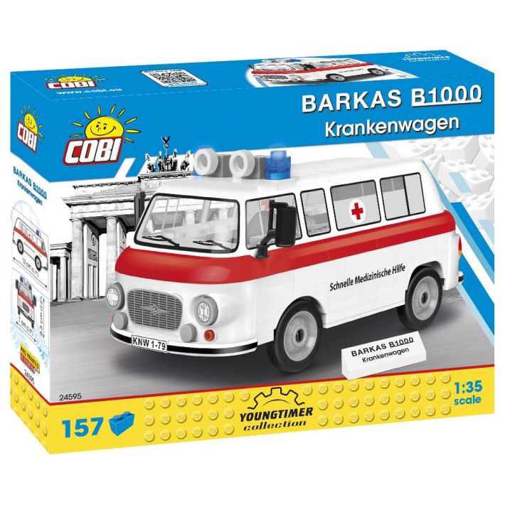 COBI 24595 Barkas b1000 ambulanza Youngtimer COLLECTION KIT 157 pezzi 