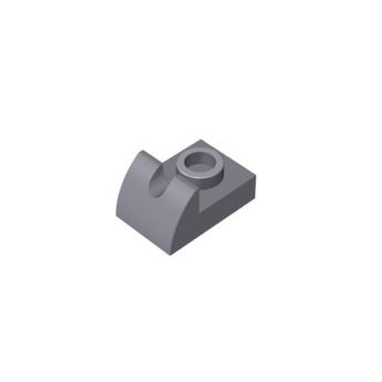 1,5x1 1/3 laterally rounded block with hole