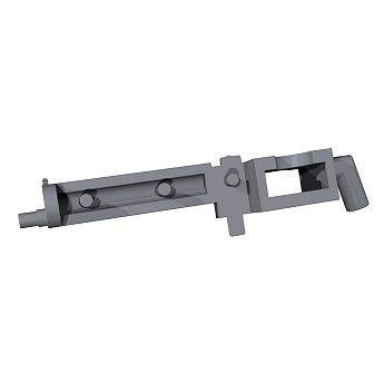 Maxim submaschine gun, housing graphite