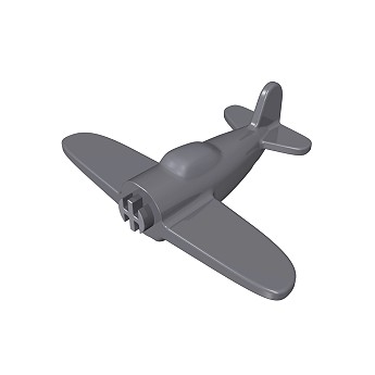 Flugzeug ohne grafischen Druck 1:300