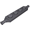 1x4 1/3 z ośką dwustronną