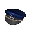 Czapka oficerska z daszkiem, nadruk