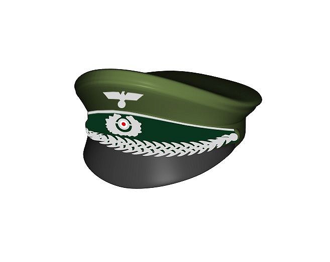 Czapka oficerska z daszkiem, nadruk - fot. 15
