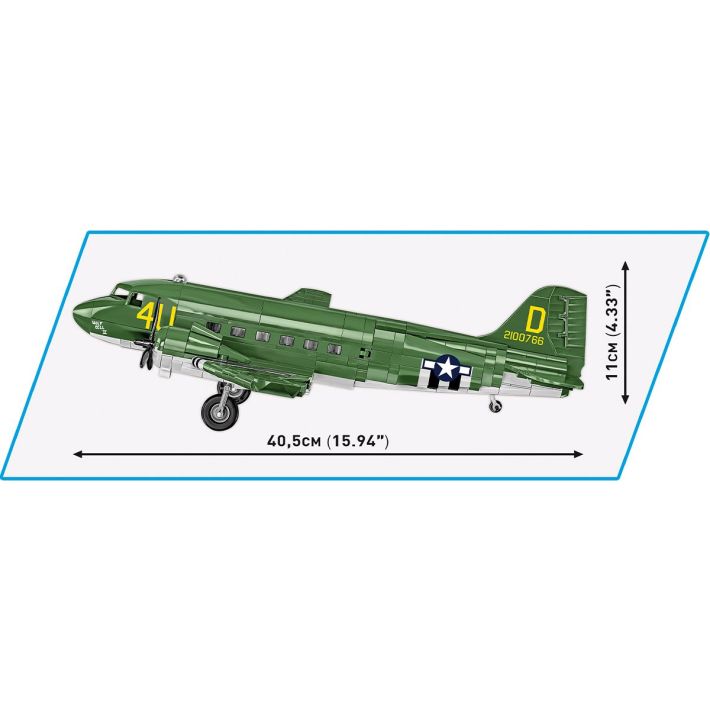 Modellino Aereo Douglas C-47 Skytrain USAAF 1:144 – Diecast Metal – Postage Stamp