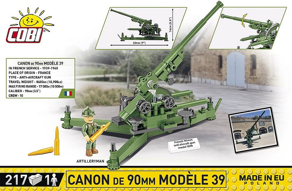 COBI 2294 Canon de 90 mm Modèle 1939 COBI