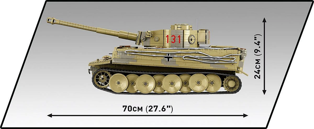 COBI Maquette Tiger I Historique - 896 Pièces - Collectionneur +14 Ans - Compatible Autres Marques
