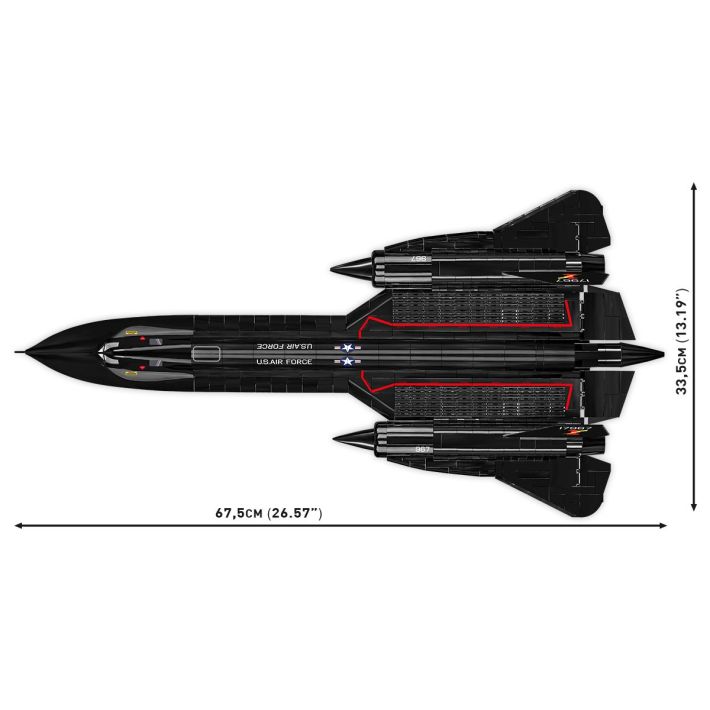 COBI Lockheed SR-71 Blackbird – Maquette 1:48 De 1374 Pièces, Avion Espion Américain Iconique, Un Régal Pour Les Fans D’aviation