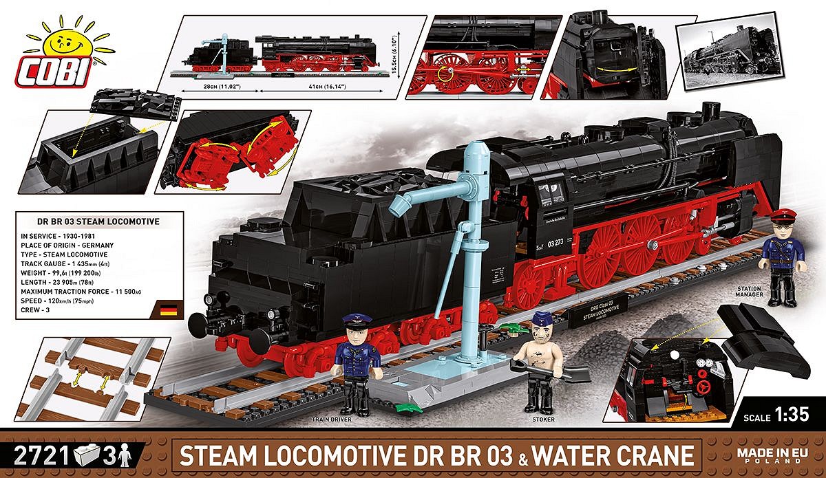DR BR 03 Steam Locomotive & Water Crane - Executive Edition - fot. 5