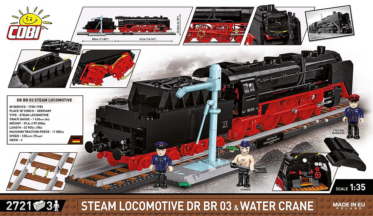 DR BR 03 Steam Locomotive & Water Crane - Executive Edition - fot. 5