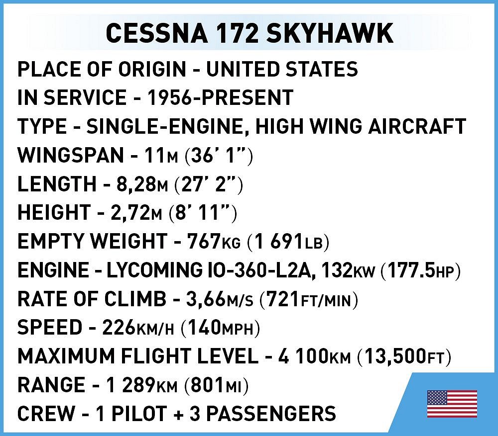 Cessna 172 Skyhawk-White-Blue - fot. 4
