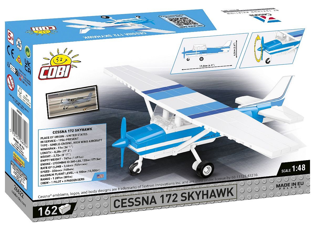 Cessna 172 Skyhawk-White-Blue - fot. 8
