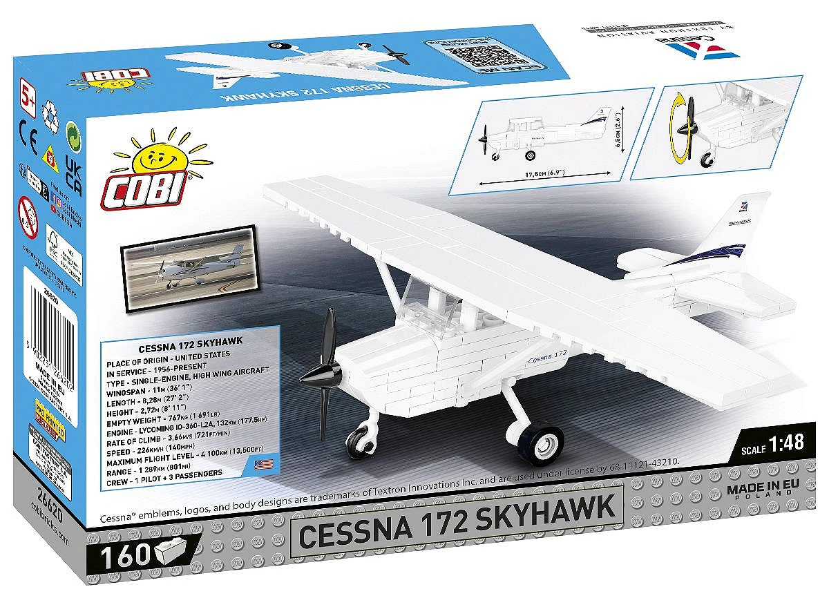 Cessna Skyhawk 172 組み立てキット 26620-cessna-172-skyhawk-white