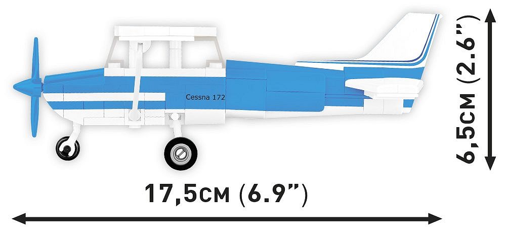Cessna 172 Skyhawk-White-Blue - fot. 5