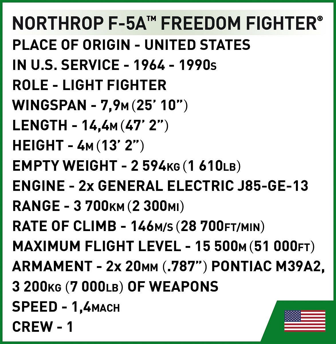 Northrop F-5A Freedom Fighter - fot. 8