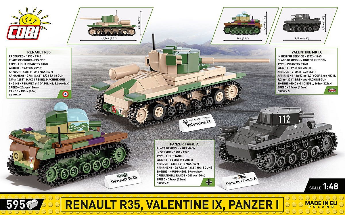 Renault R35 - Valentine IX - Panzer I - fot. 4