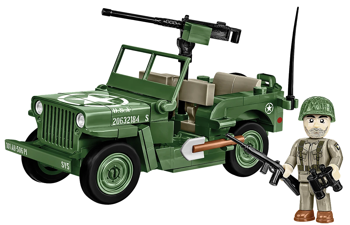 Maquette COBI Willys MB 132 - Réf. 3133 - Neuf Sous Blister - Jeep Militaire à Construire