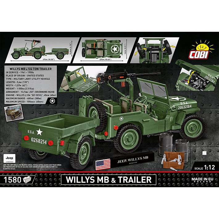 Willys MB & Trailer - Executive Edition - uszkodzone pudełko - fot. 6