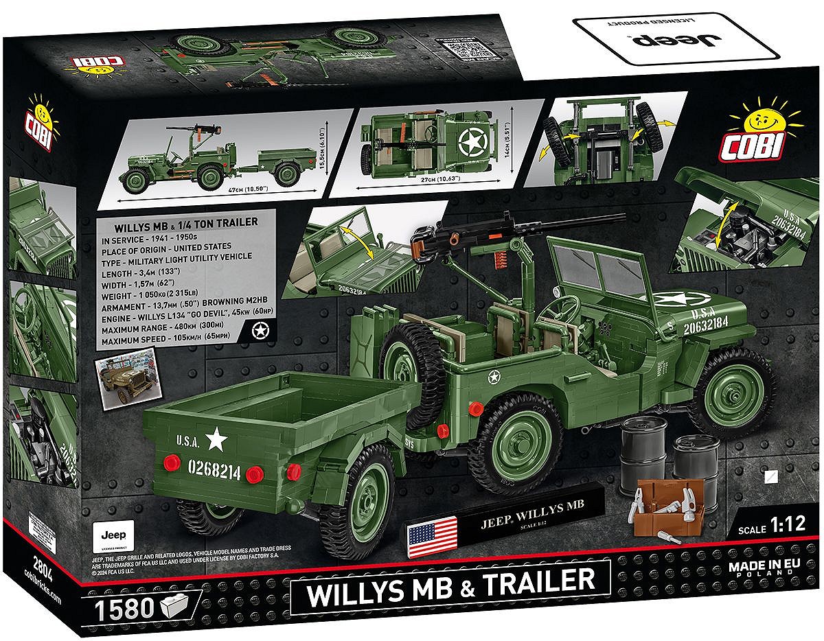 Willys MB & Trailer - Executive Edition - uszkodzone pudełko - fot. 14