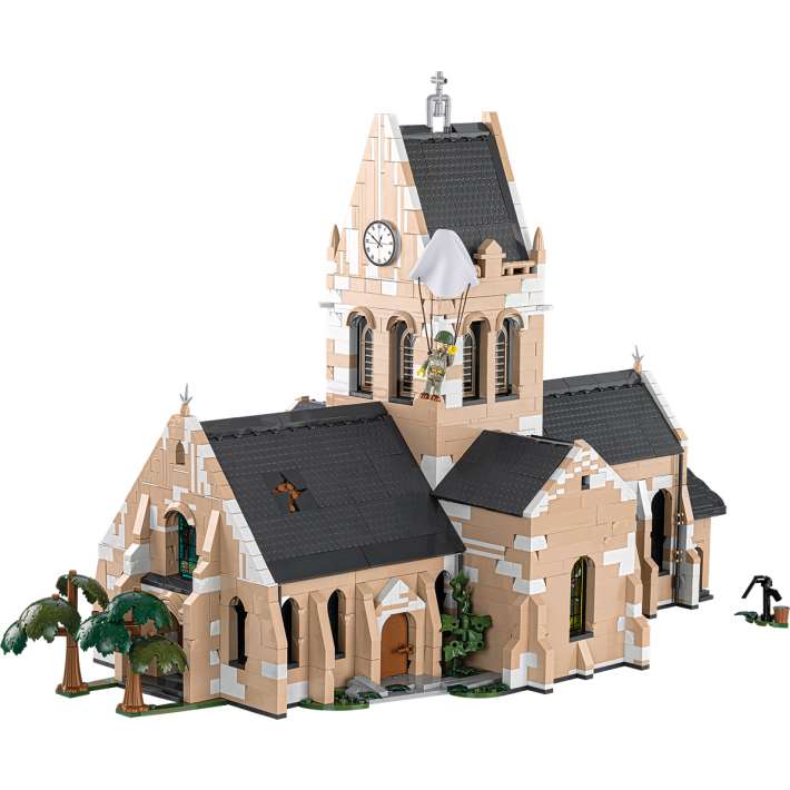 Kościół w Sainte-Mère-Église klocki cobi