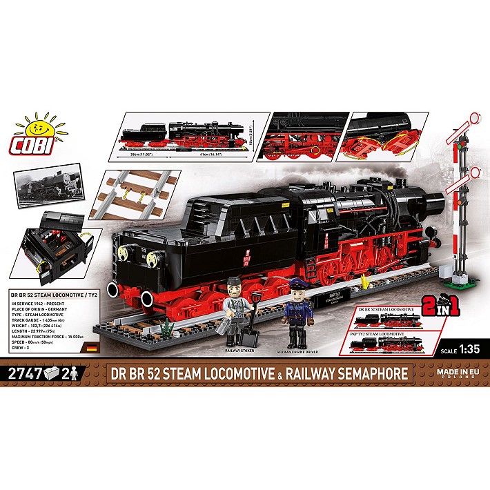 DR BR 52 Steam Locomotive & Railway Semaphore - fot. 4