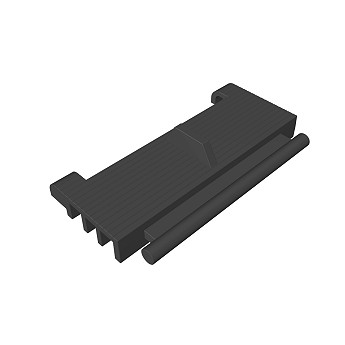 Caterpillar Link groß 2x4, schwarz