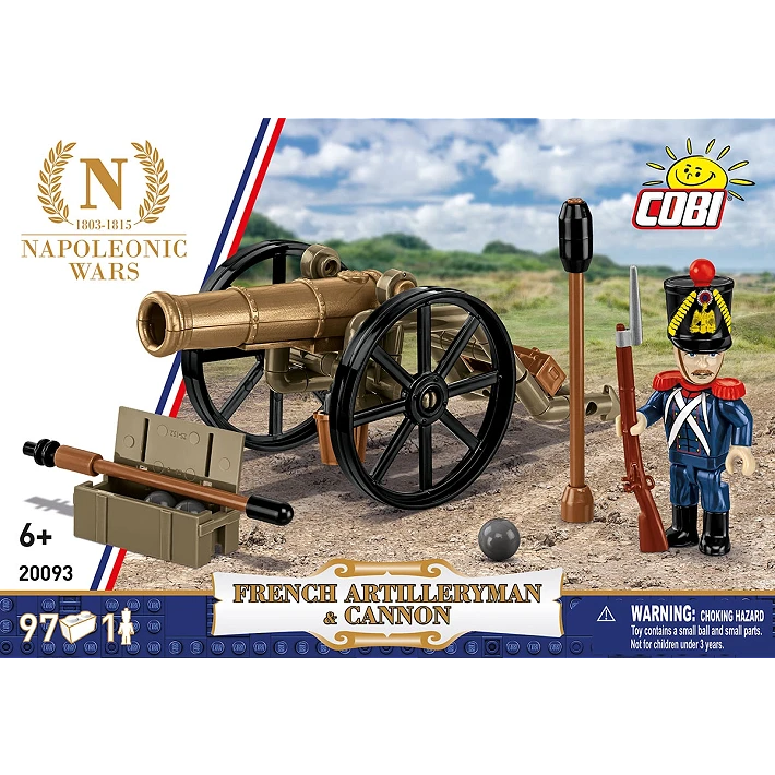 Francuski artylerzysta z armatą - fot. 3