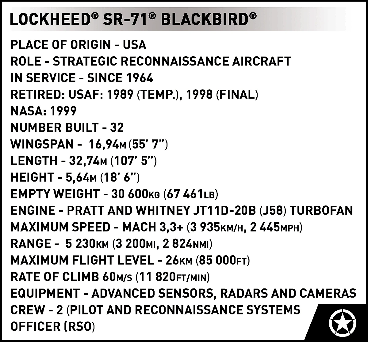 Lockheed SR-71 Blackbird - Executive Edition - fot. 13