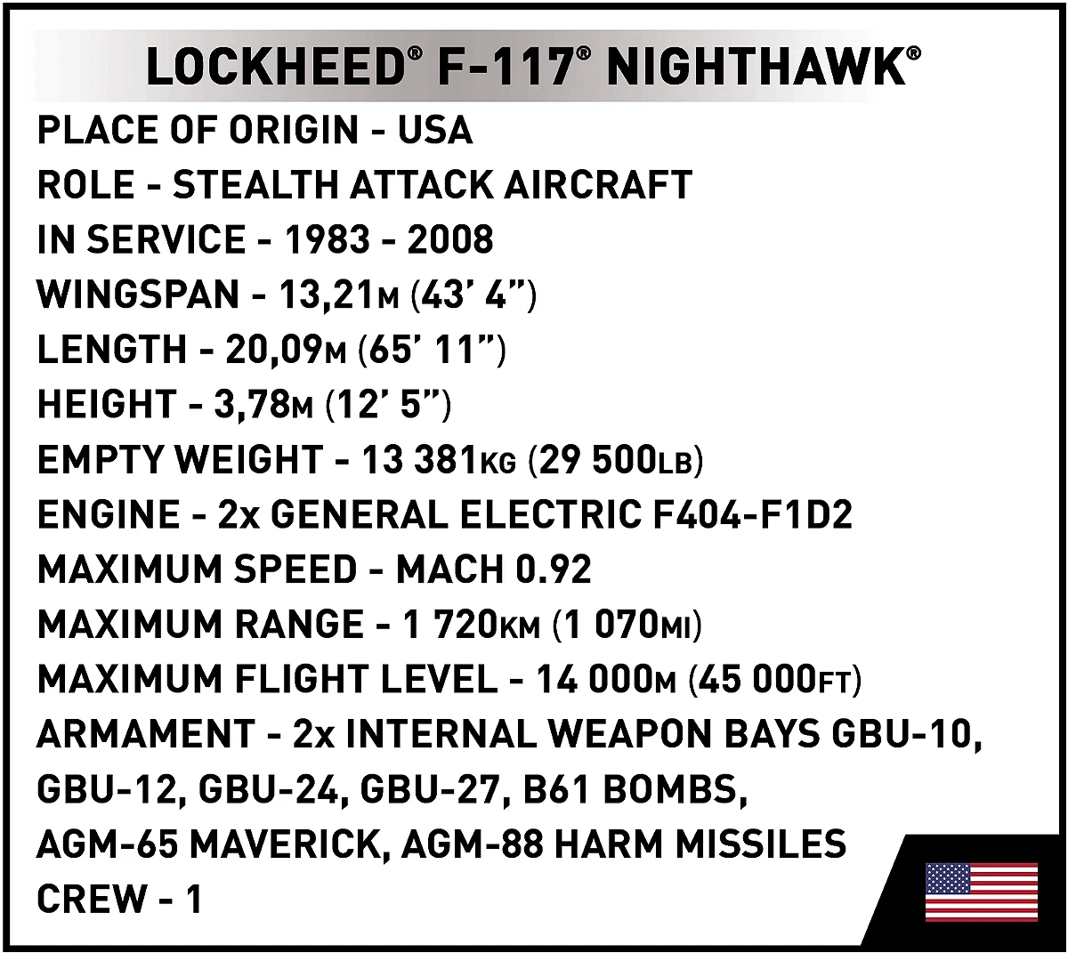 Lockheed F-117 Nighthawk - fot. 8