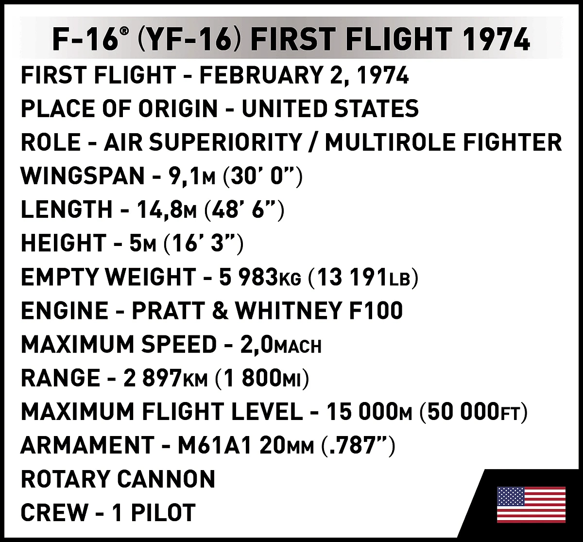 F-16 (YF-16) First Flight 1974 - fot. 13
