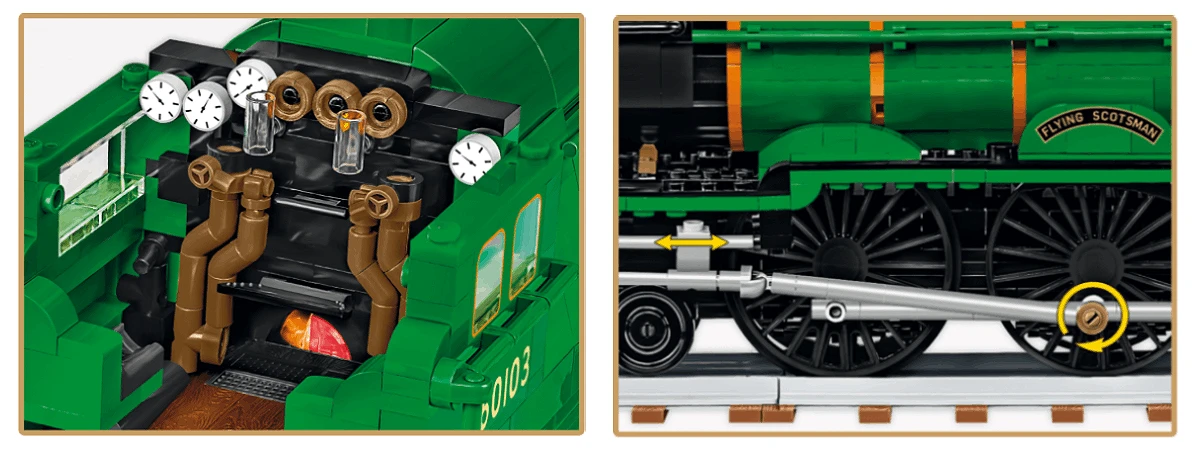 Flying Scotsman British Steam Locomotive (COBI-6292) Trains