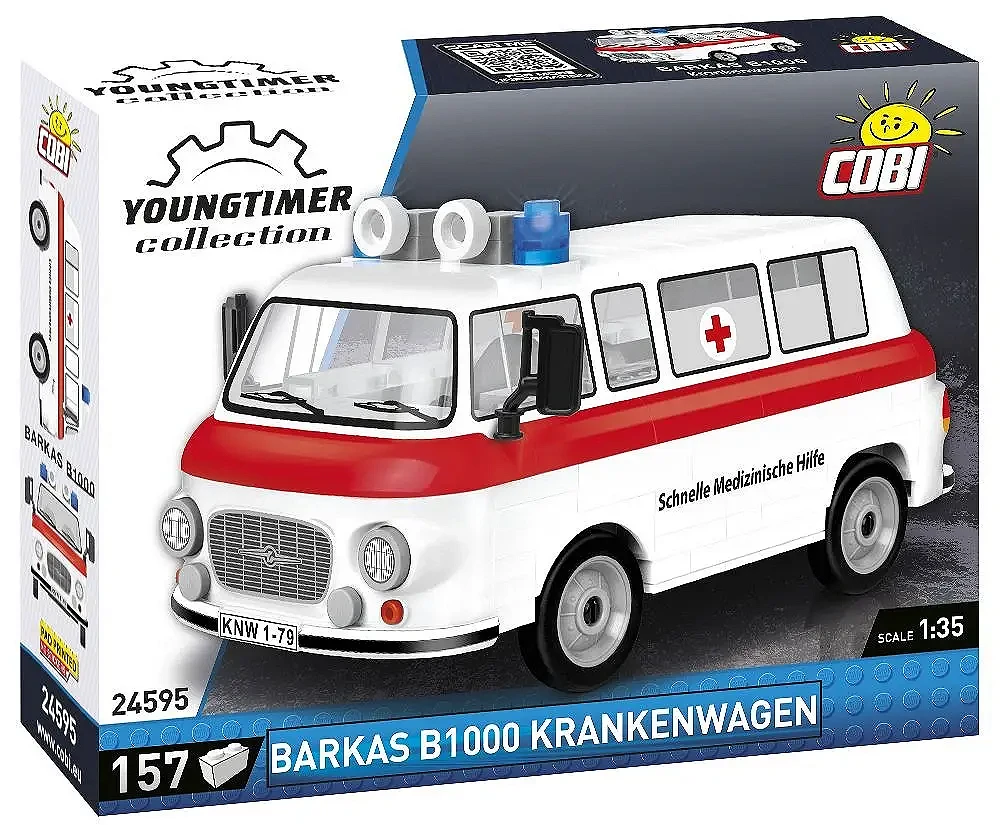prezent dla fana motoryzacji - klocki auto karetka Barkas B1000 Krankenwagen