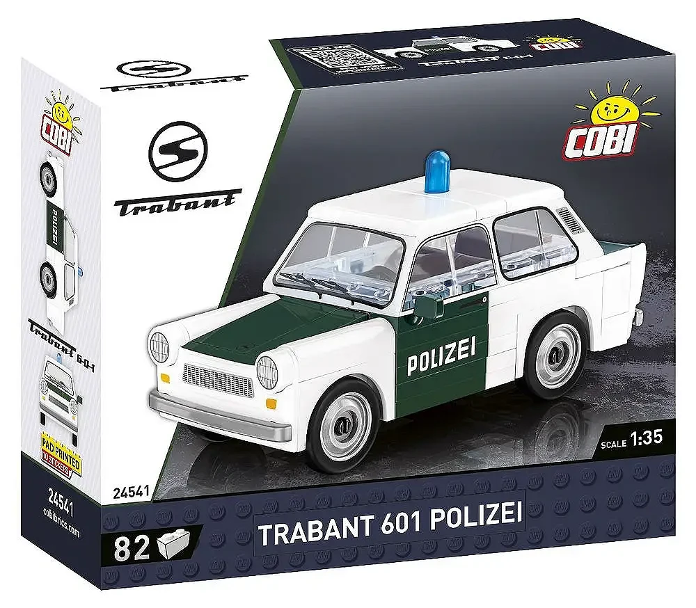 Prezent dla policjanta - klocki auto Trabant 601 Polizei