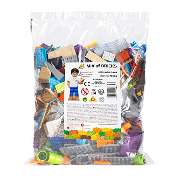 Mix of construction blocks 1 kg - a bag