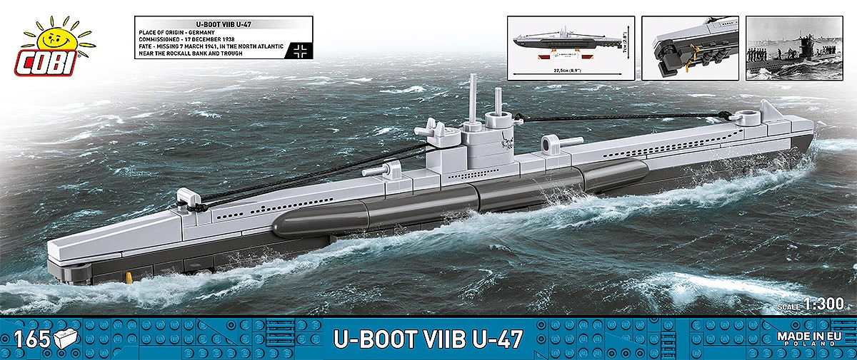 COBI 4827 - Sous-marin U-47 (Type VIIB) - Édition Limitée - Neuf