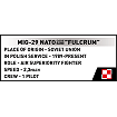 MiG-29 NATO "Fulcrum" 1:300 - fot. 6